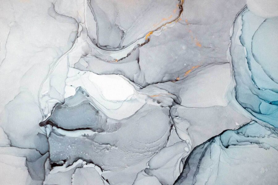 Abstracte wervelingen van gedempte kleuren