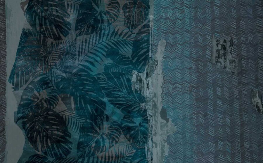 Blauw en zwart patroon