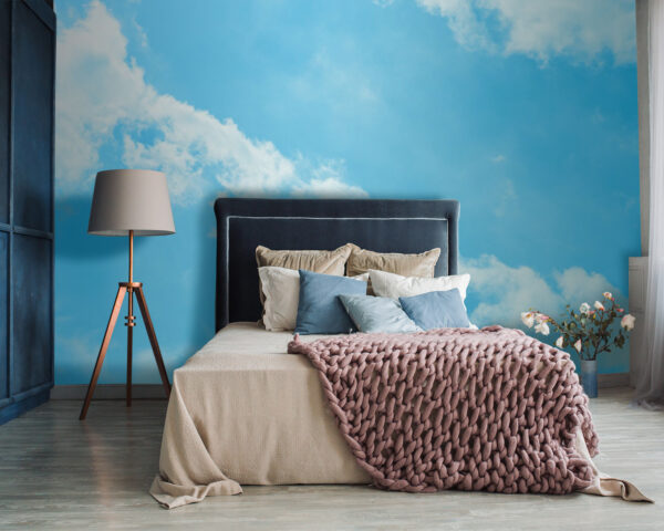 Blauwe lucht met wolken Blauwe lucht met wolken
