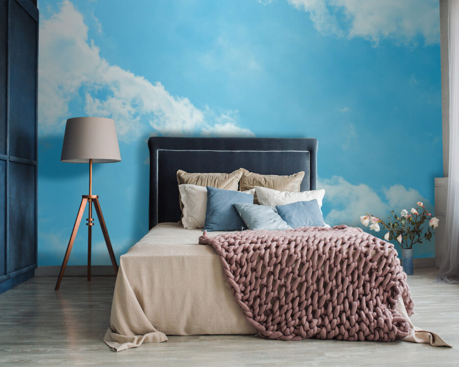Blauwe lucht met wolken
