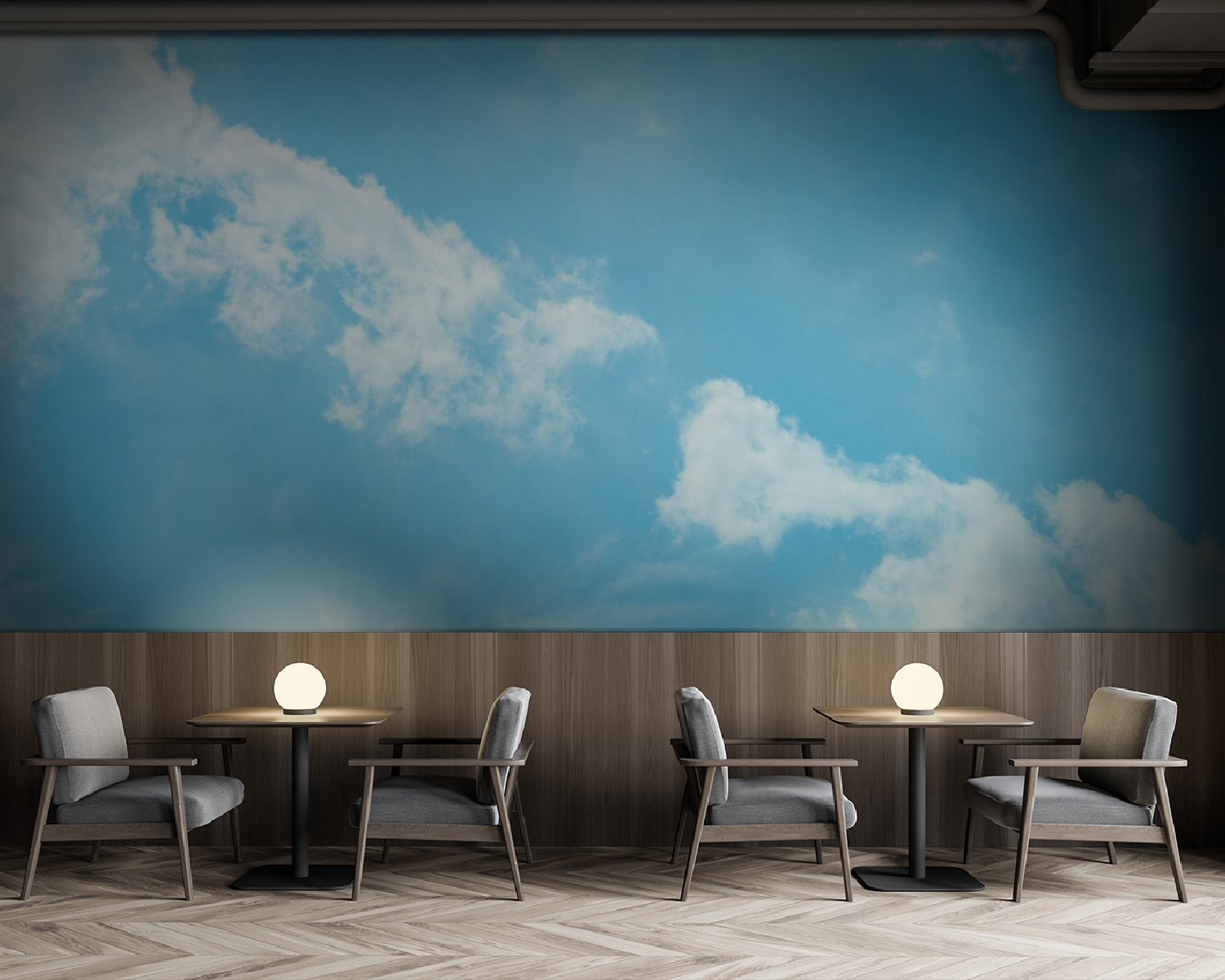 Blauwe lucht met wolken u23539piz137m - Blauwe lucht met wolken - tegory