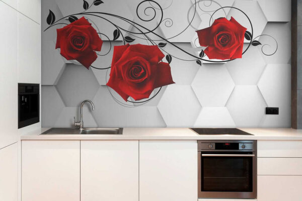 Behang met rode rozen en zwarte wijnranken u26421pik1 600x400 - Behang met rode rozen en zwarte wijnranken - tegory