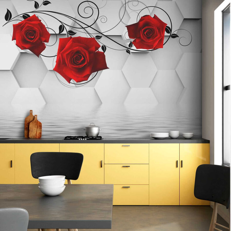 Behang met rode rozen en zwarte wijnranken u26421pik2 900x900 - Behang met rode rozen en zwarte wijnranken - tegory