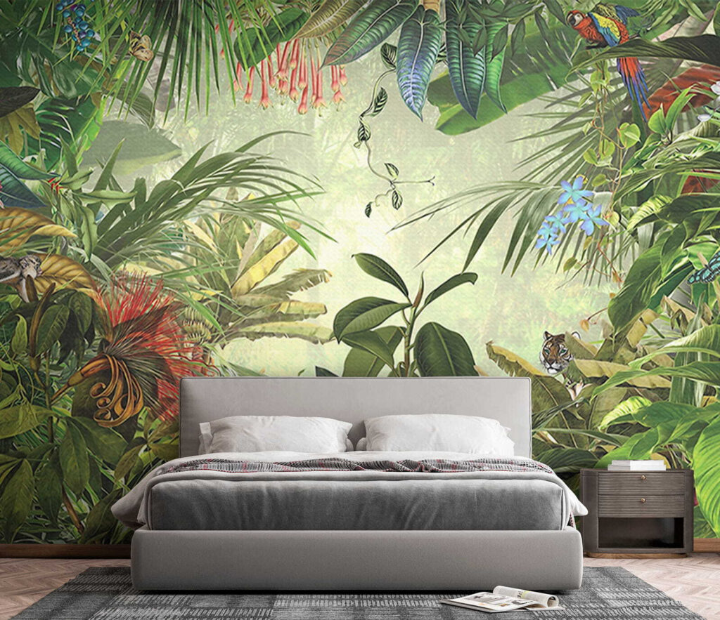 Painting of a tropical forest Painting of a tropical forest
