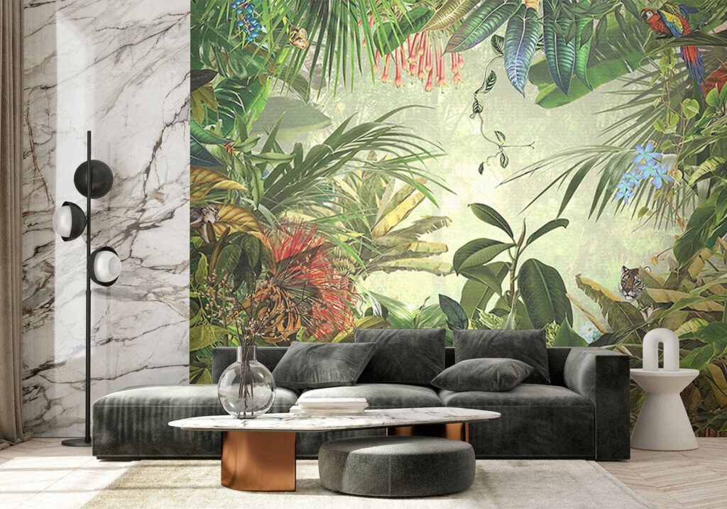 Painting of a tropical forest Painting of a tropical forest