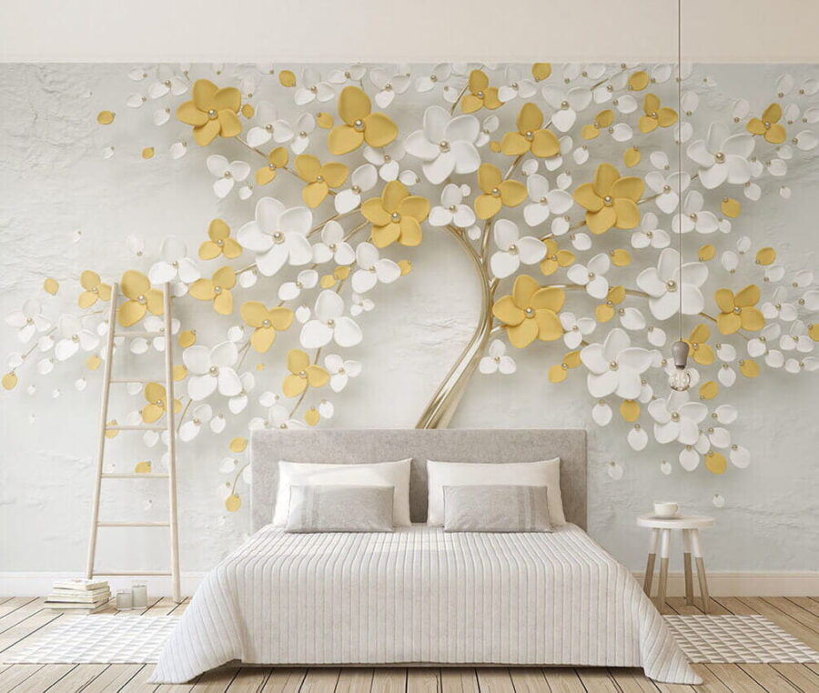 Bloemenboom met delicate bloesems