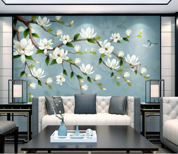 Witte bloemen aan een tak Witte bloemen aan een tak