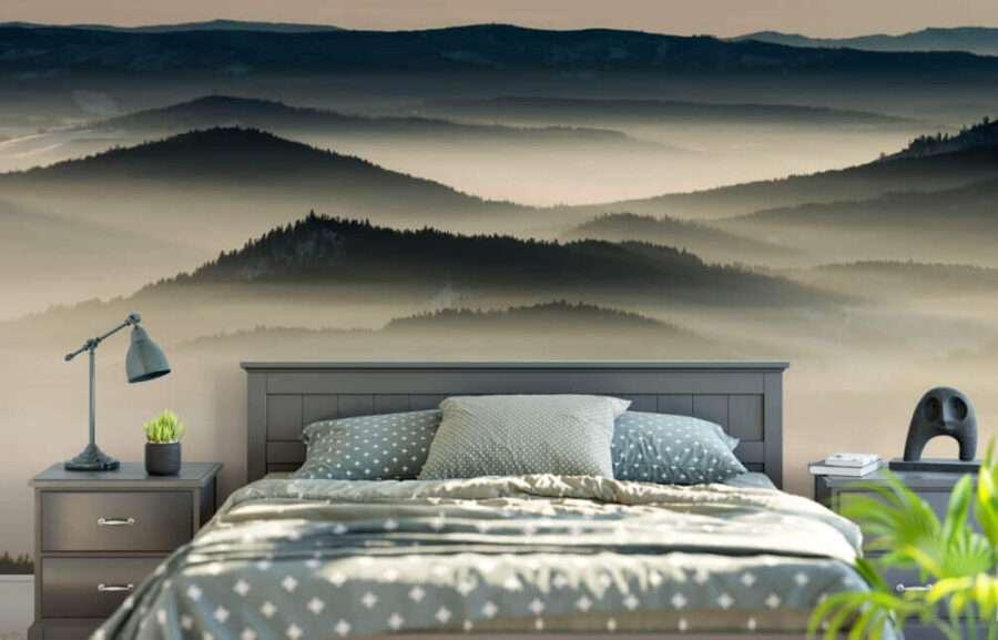 Landschap van bergen met mist u31554pib1m 900x577 - Landschap van bergen met mist - tegory