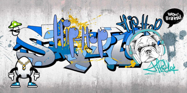 Graffiti op een muur Graffiti op een muur