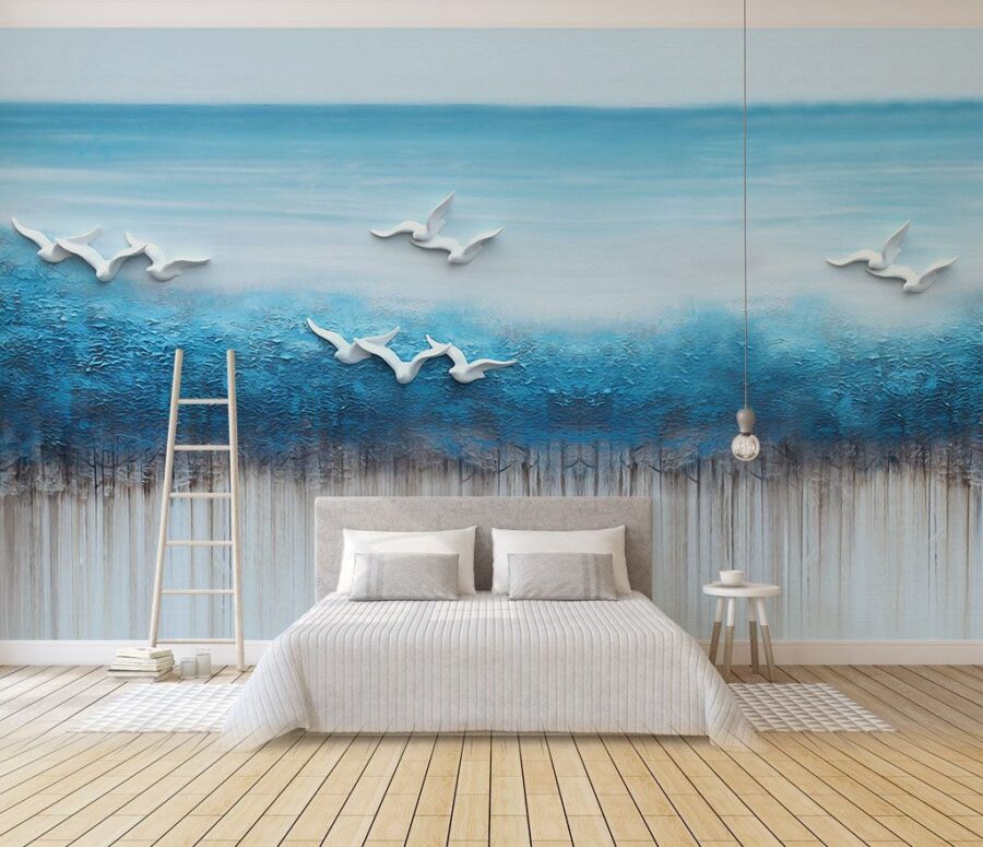 Schilderij van vogels vliegend over een blauwe oceaan u35406pib1m 900x775 - Schilderij van vogels vliegend over een blauwe oceaan - tegory