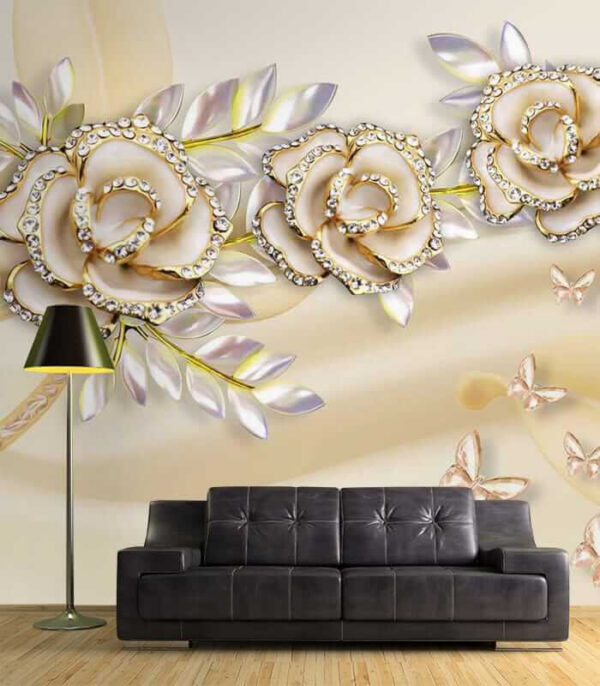 Elegante rozen met delicate vlinders. Elegante rozen met delicate vlinders.