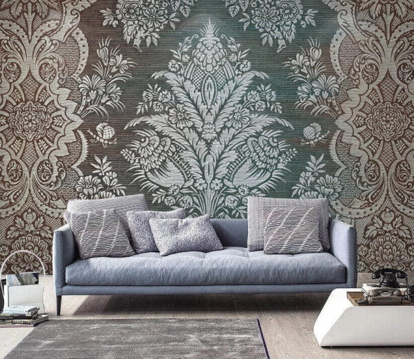 Ingewikkeld bloemenpatroon met vintage ontwerp Ingewikkeld bloemenpatroon met vintage ontwerp