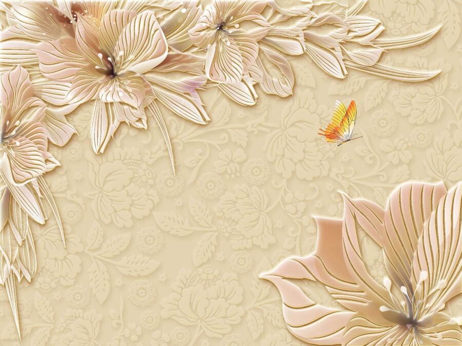 Delicate bloesems op een zachte achtergrond