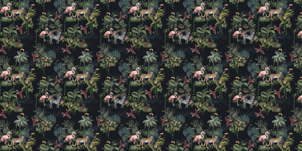 Patroon van flamingo's en zebra's Patroon van flamingo's en zebra's