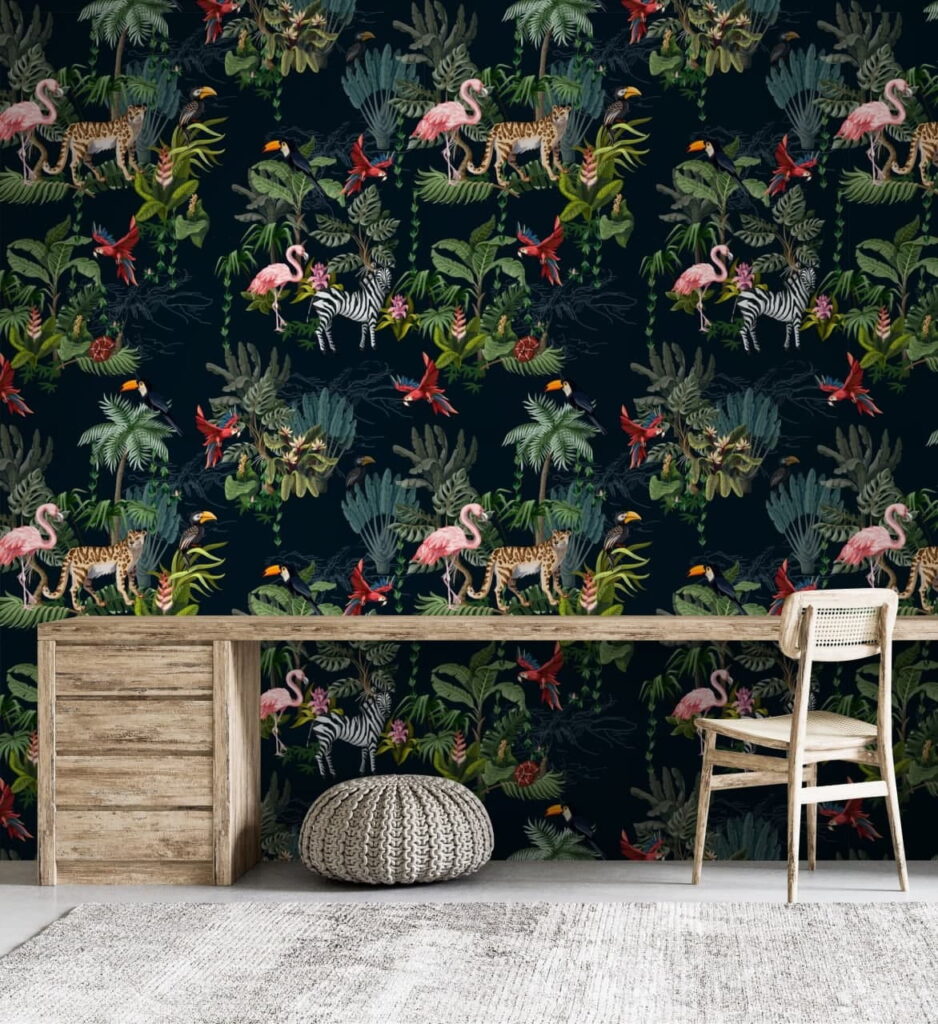 u52521piw1m 938x1024 - Patroon van flamingo's en zebra's - tegory