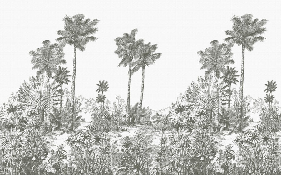 Tekening van palmbomen