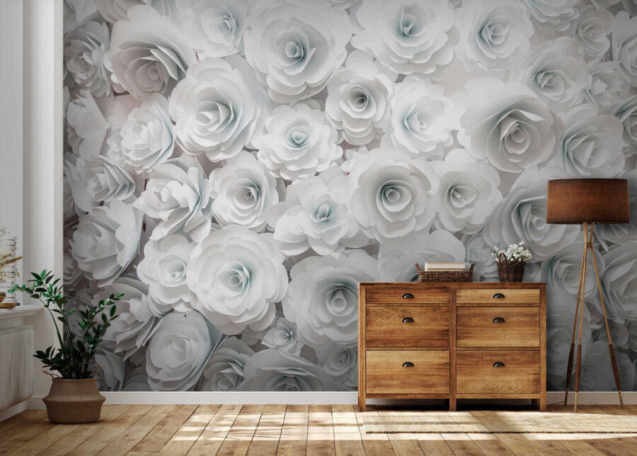 Groep witte bloemen Groep witte bloemen