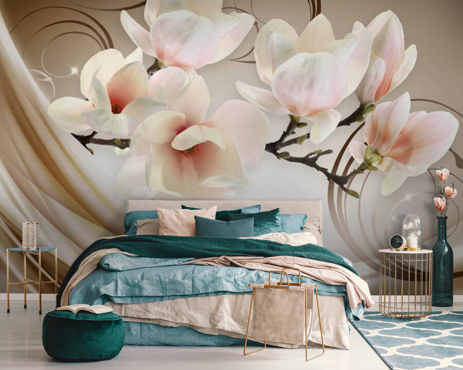 Delicate bloemen in zachte tinten