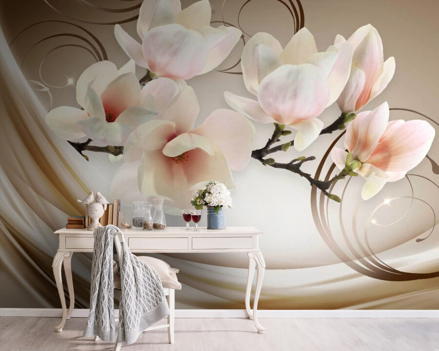 Delicate bloemen in zachte tinten