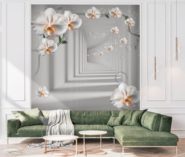Witte bloem op witte achtergrond Witte bloem op witte achtergrond