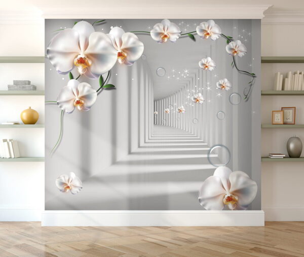 Witte bloem op witte achtergrond Witte bloem op witte achtergrond
