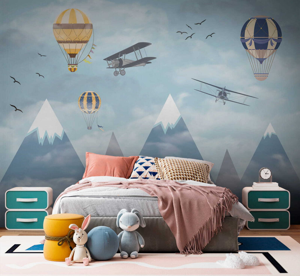 Group of airplanes flying in the sky Group of airplanes flying in the sky