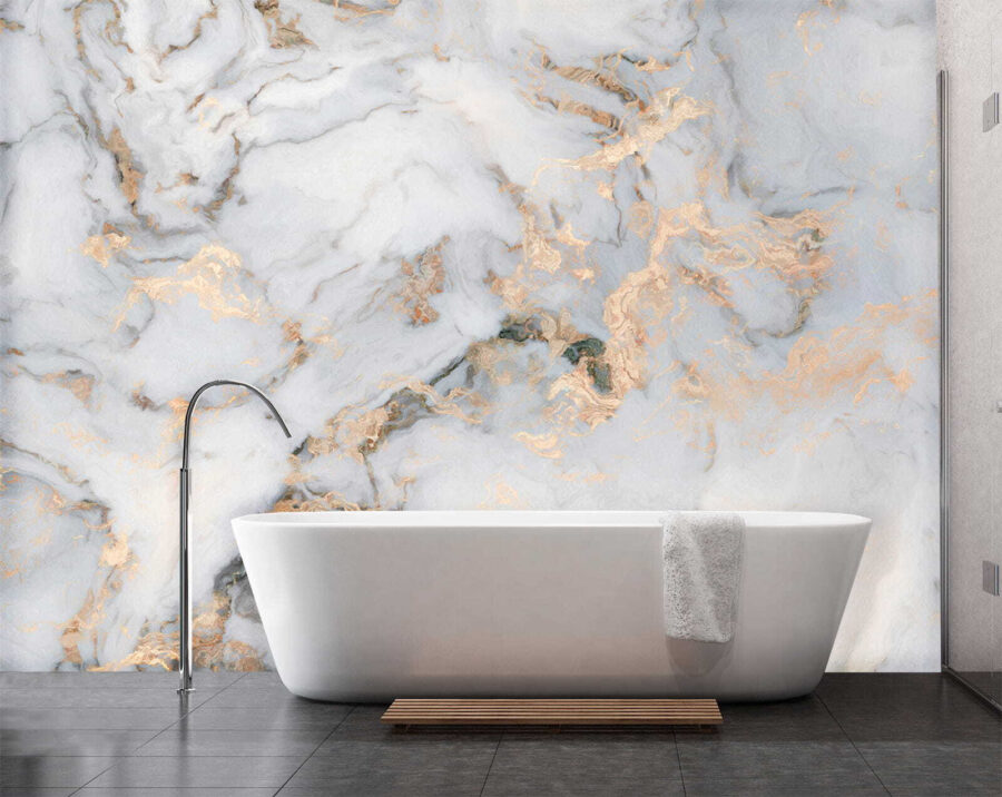 Elegant marmer met metallic aderen