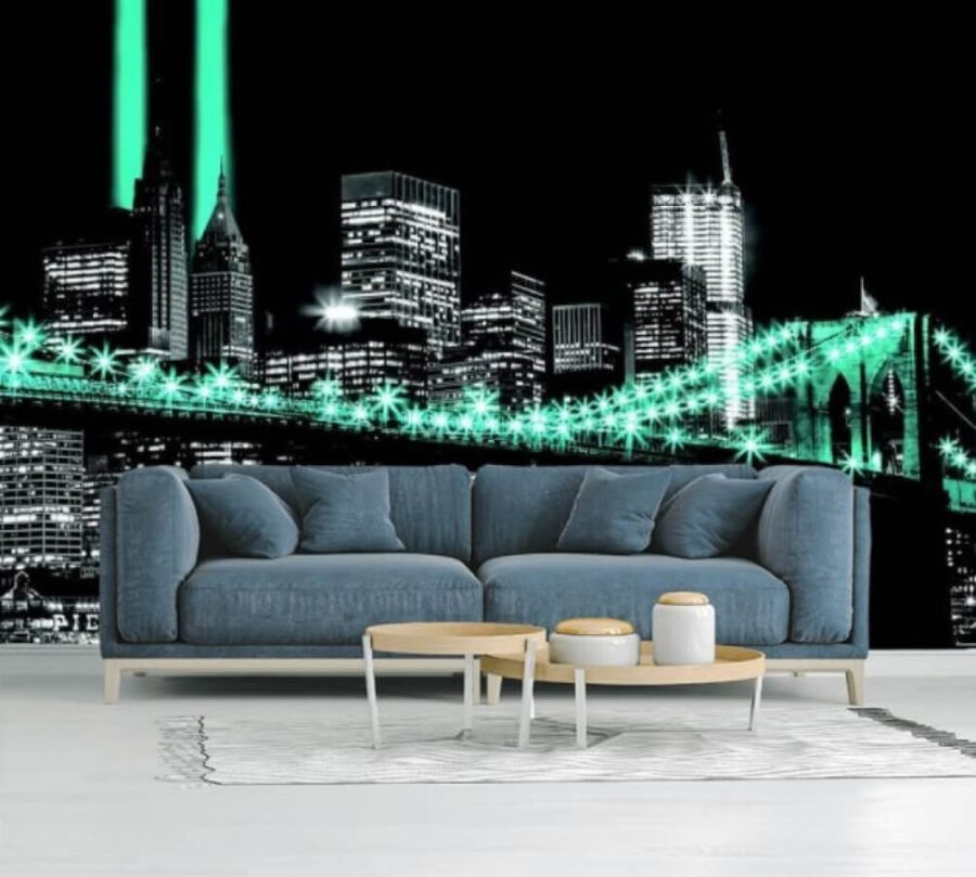 Brug met verlichting Brug met verlichting