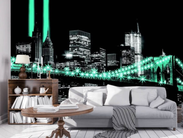 Brug met verlichting Brug met verlichting