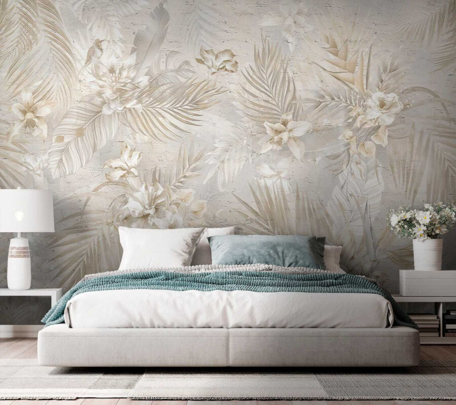 Elegant bloemenpatroon in zachte tinten
