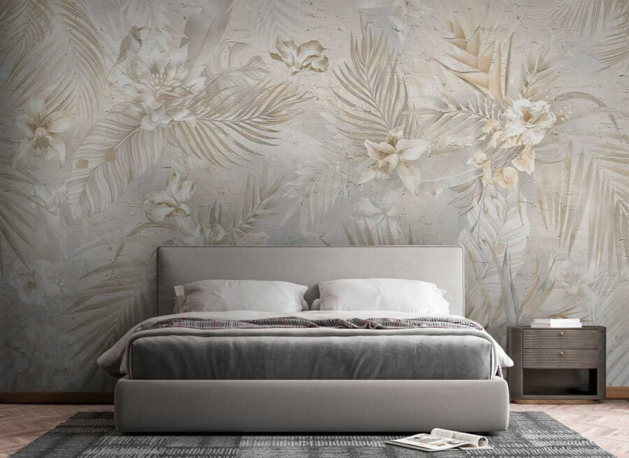 Elegant bloemenpatroon in zachte tinten