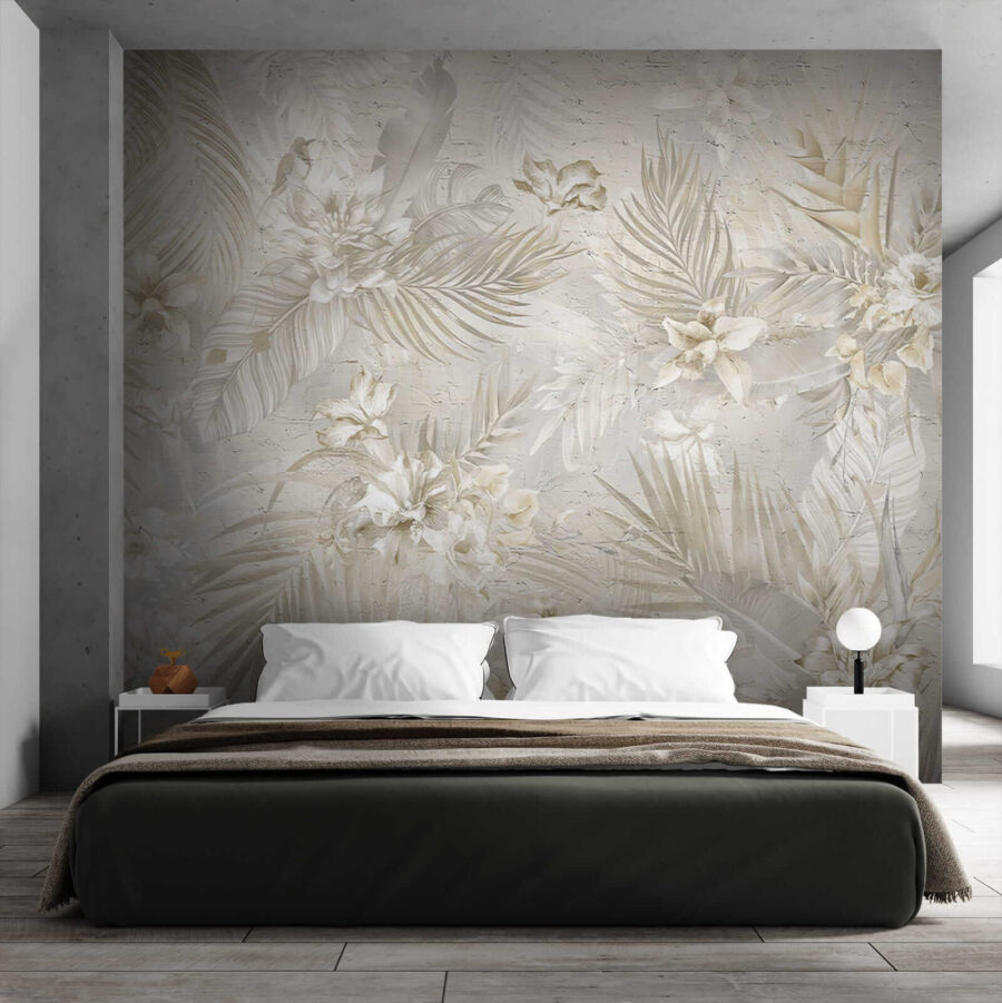 Elegant bloemenpatroon in zachte tinten