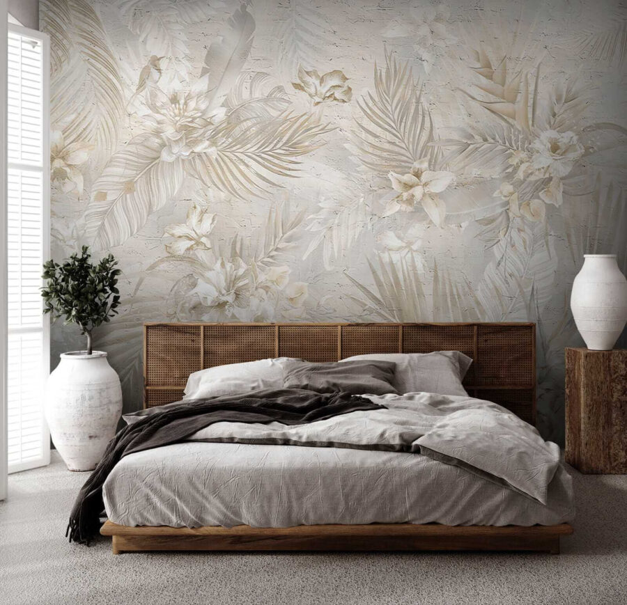 Elegant bloemenpatroon in zachte tinten