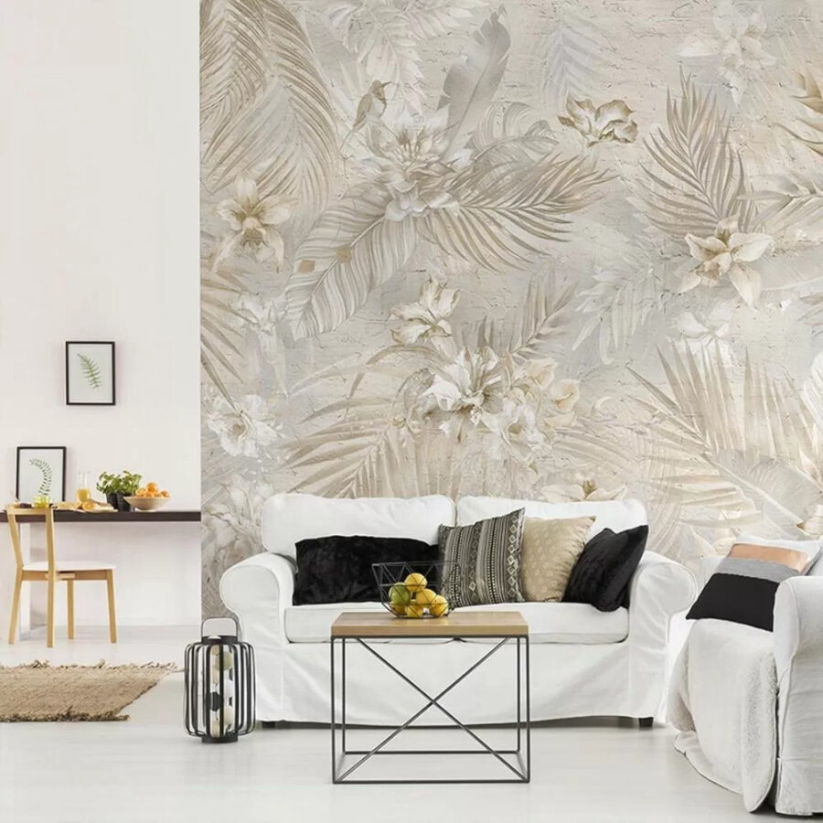 Elegant bloemenpatroon in zachte tinten