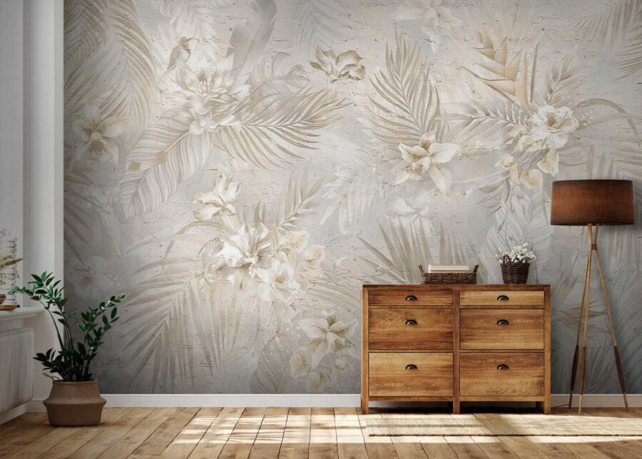 Elegant bloemenpatroon in zachte tinten