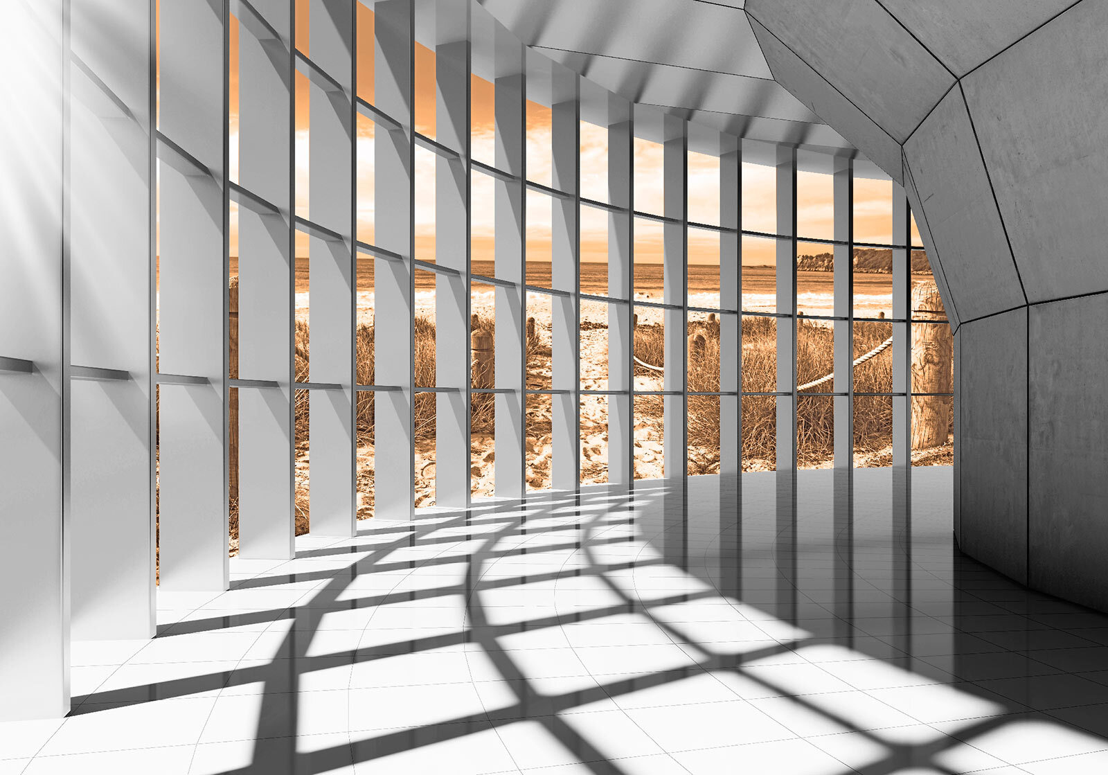 Large room with windows