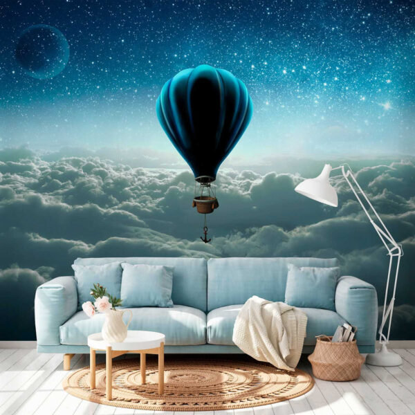 Hot air balloon in the sky