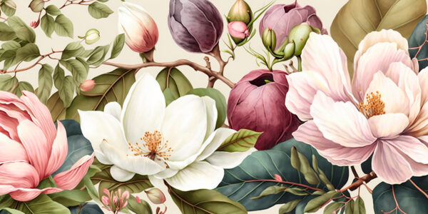 Levendige bloesems in een harmonieus arrangement. Levendige bloesems in een harmonieus arrangement.