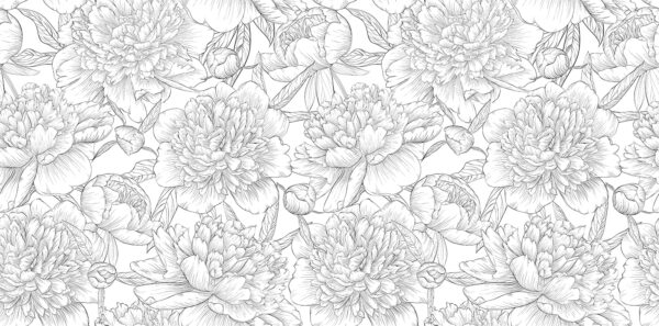 Patroon van bloemen en bladeren Patroon van bloemen en bladeren