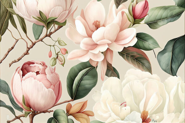 Elegante bloemen in zachte pastelkleuren. Elegante bloemen in zachte pastelkleuren.