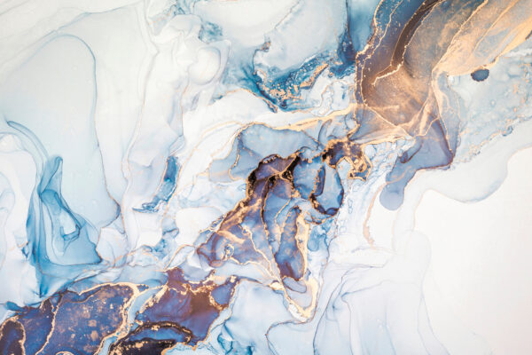 Zachte blauwe en witte abstracte kunst Zachte blauwe en witte abstracte kunst
