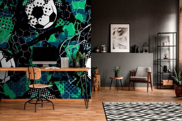 Pattern of football balls