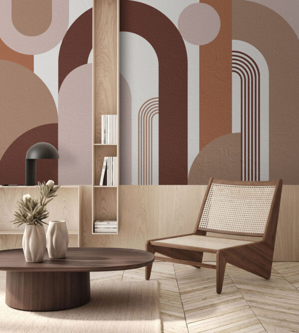 Abstract shapes in earthy tones Abstract shapes in earthy tones