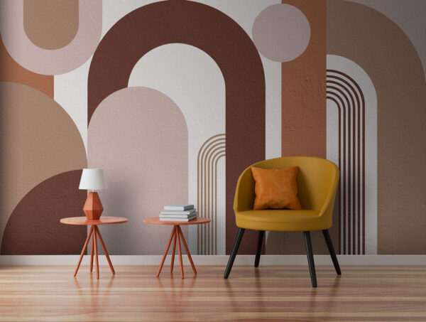 Abstract shapes in earthy tones Abstract shapes in earthy tones