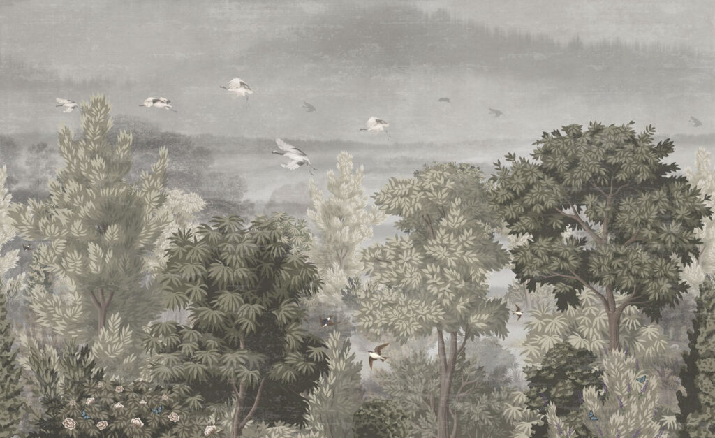 Vogels vliegen over bomen Vogels vliegen over bomen