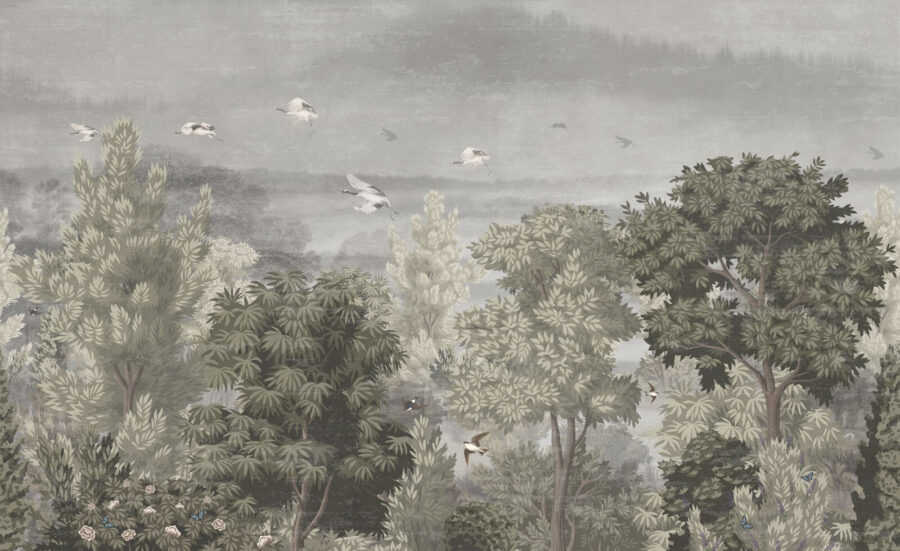 Vogels vliegen over bomen Vogels vliegen over bomen