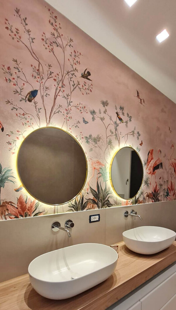 Behang met vogels en planten Behang met vogels en planten