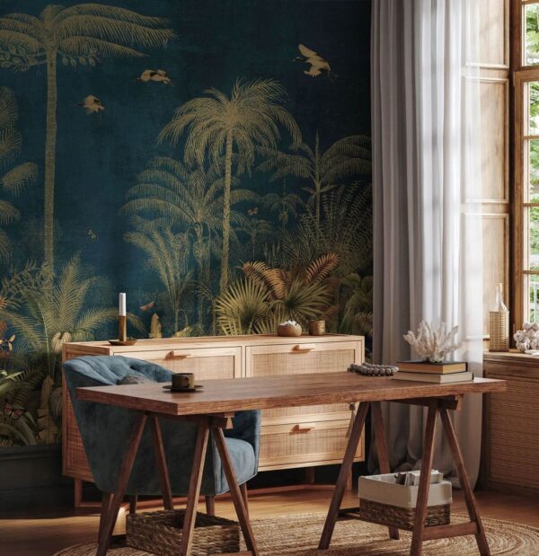 Behang met bomen en vogels u73569pih2 600x619 - Behang met bomen en vogels - tegory