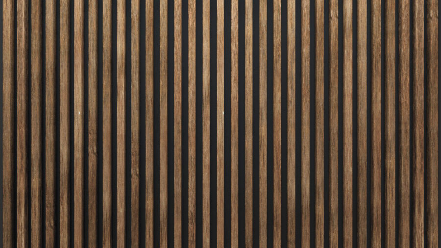 Fotobehang Houten latten op een donkere achtergrond. - Afbeelding 4