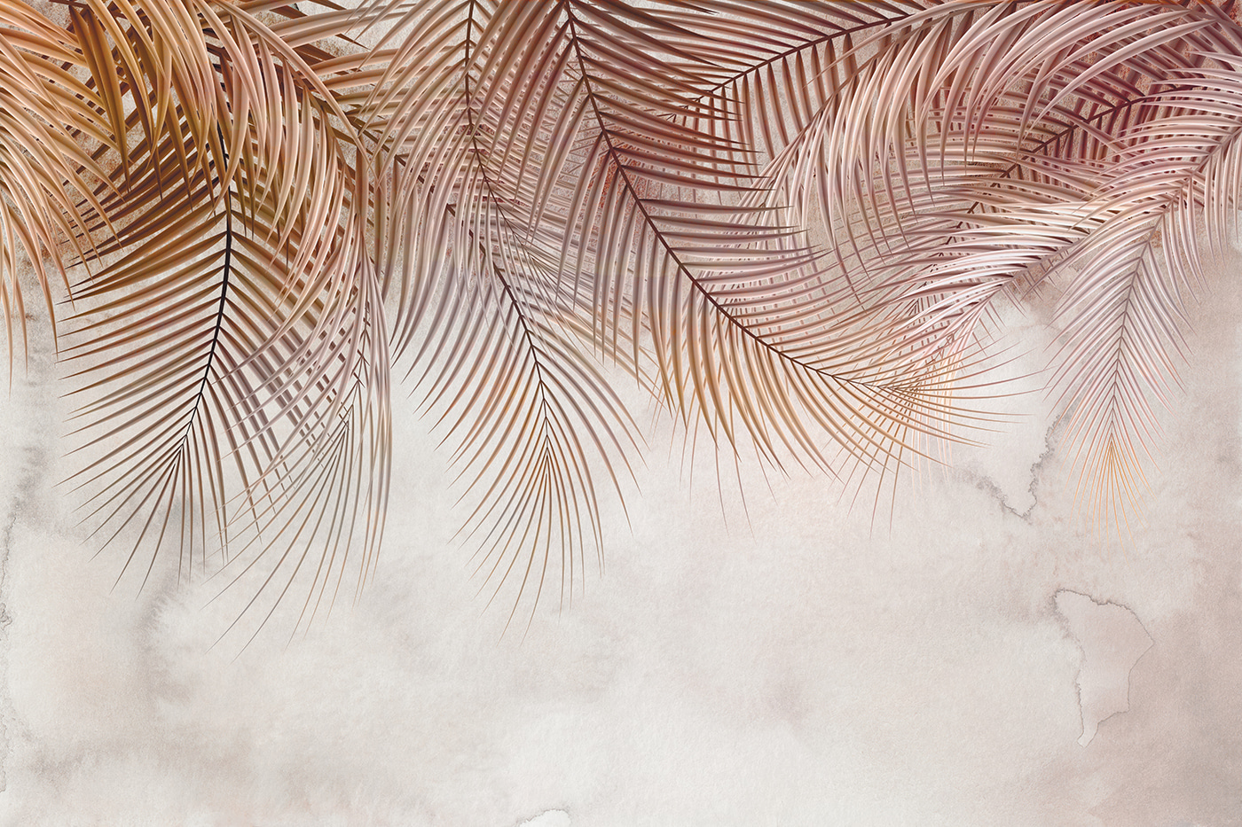 Delicate palms against a soft backdrop